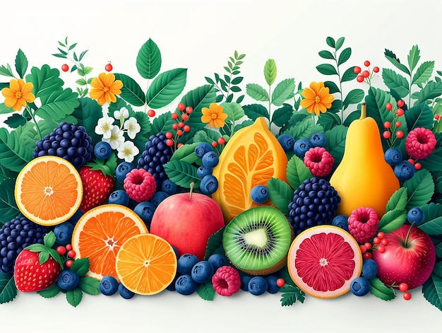 Illustration artistique de conception de bannières alimentaires pour le web