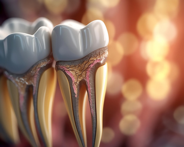 Illustration artistique des dents humaines