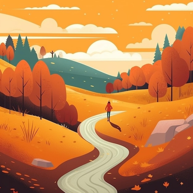 illustration d'automne