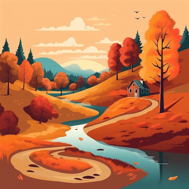 illustration d'automne