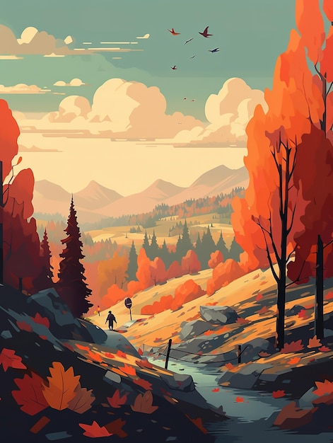 illustration d'automne