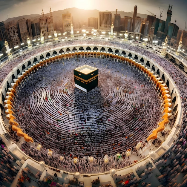 Illustration autour de la Ka'ba