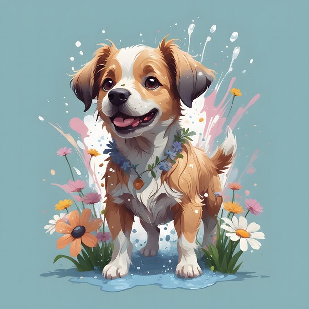 Illustration de bébé chien