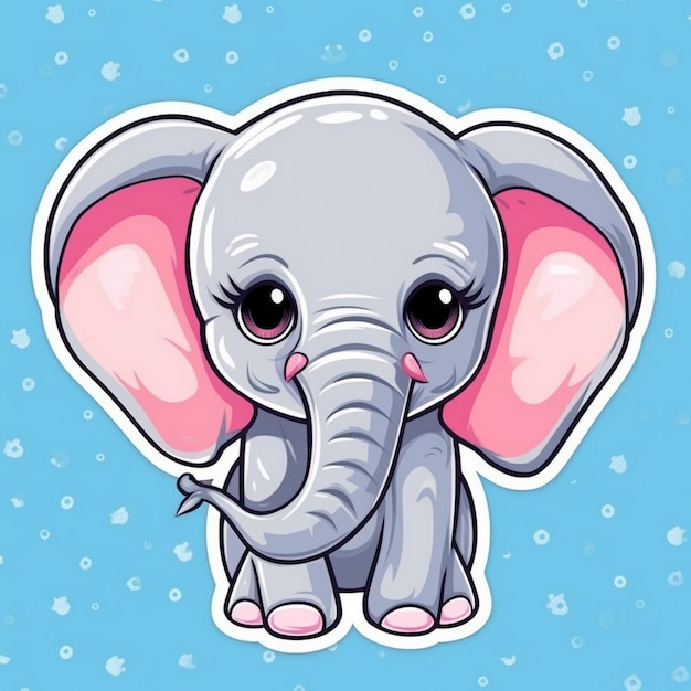 illustration de bébé éléphant