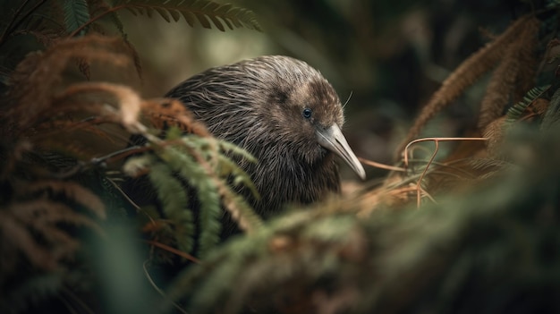 Illustration d'un bel oiseau vu de près