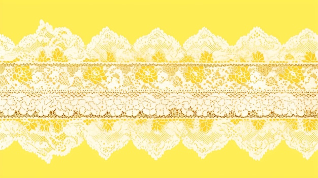 Photo illustration bord de dentelle en jaune