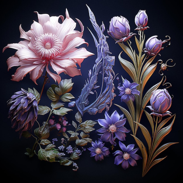 illustration de bouquet de fleurs