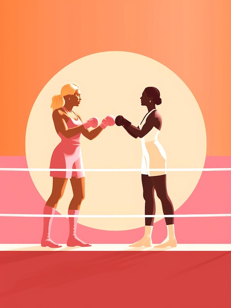 Photo illustration de la boxe