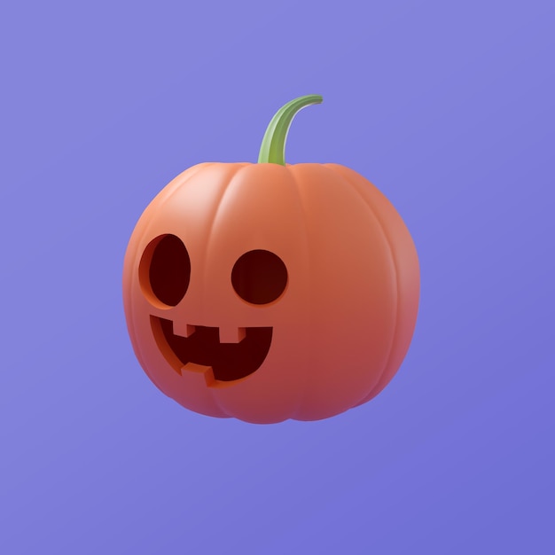 Photo illustration de calabaza en 3d festivo de halloween