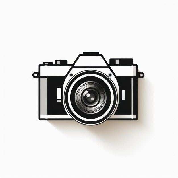 Photo illustration d'une caméra minimaliste