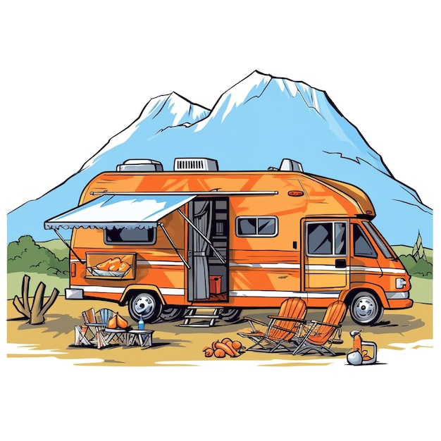 illustration de camping-car