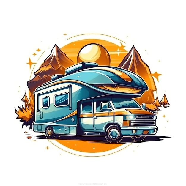 illustration de camping-car