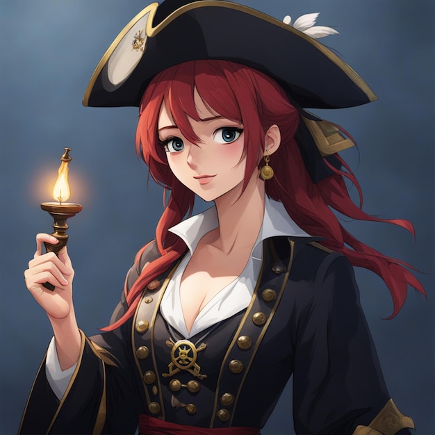 illustration d'un capitaine pirate