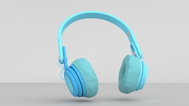 illustration de casque bleu