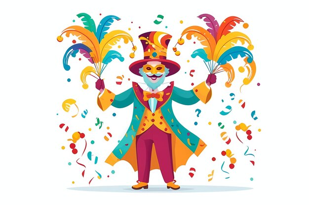 Photo illustration de la célébration du carnaval