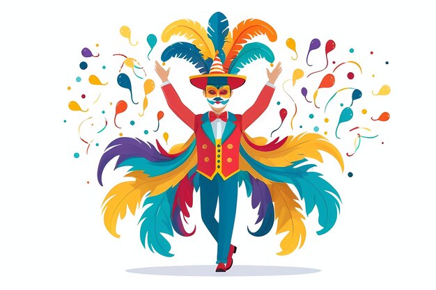 illustration de la célébration du carnaval