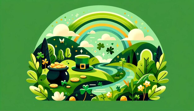 illustration de la célébration du jour de saint Patrick