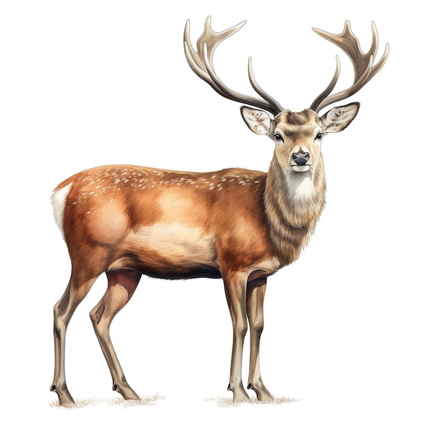 une illustration de cerf