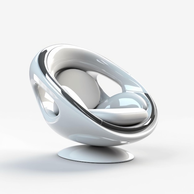 Illustration d'une chaise et d'un fauteuil dans un mobilier moderne de style Créé avec la technologie Generative AI