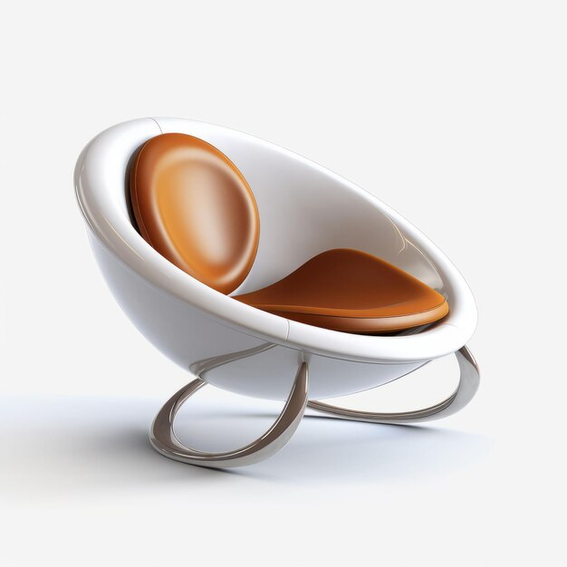 Illustration d'une chaise et d'un fauteuil dans un mobilier moderne de style Créé avec la technologie Generative AI