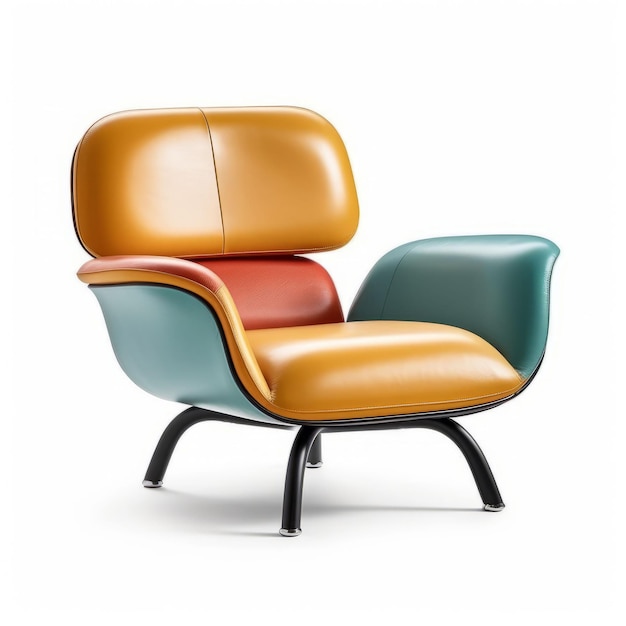 Illustration d'une chaise et d'un fauteuil dans un mobilier vintage de style Créé avec la technologie Generative AI