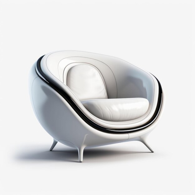 Illustration d'une chaise et d'un fauteuil de style mobilier moderne Créé avec la technologie Generative AI
