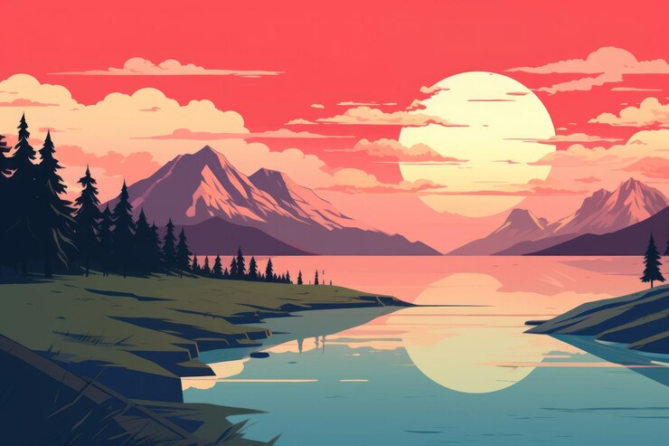 Photo illustration changement climatique paysage en plein air nature