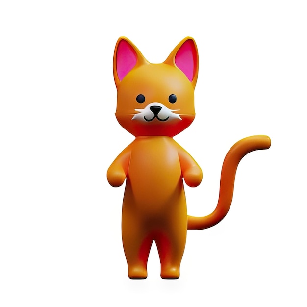 Illustration de chat en 3D