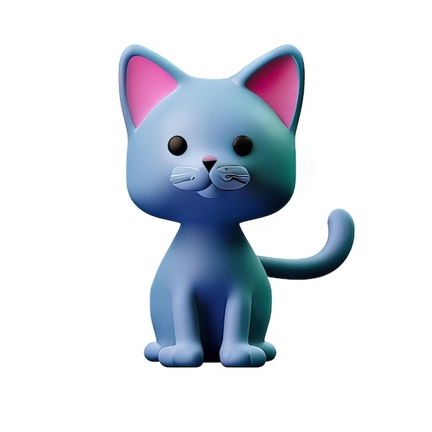 Illustration de chat en 3D