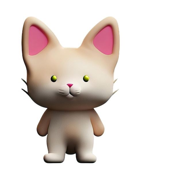 Illustration de chat en 3D