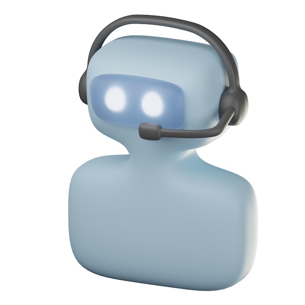 Illustration de chat bot 3D