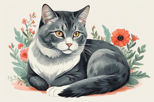 Illustration d'un chat