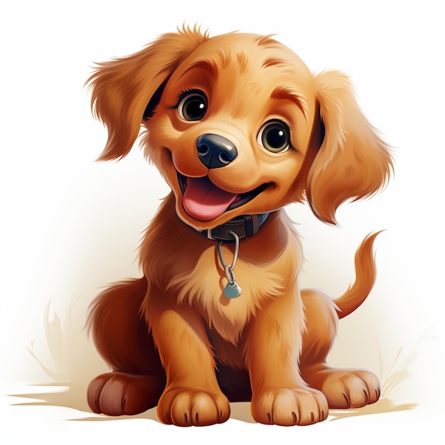 illustration de chien mignon png