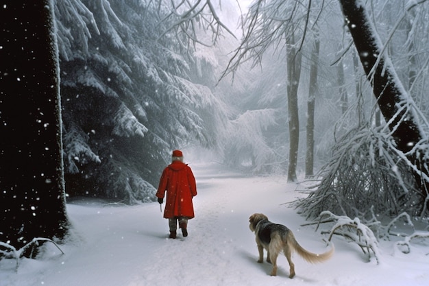 Photo illustration de la chute de neige