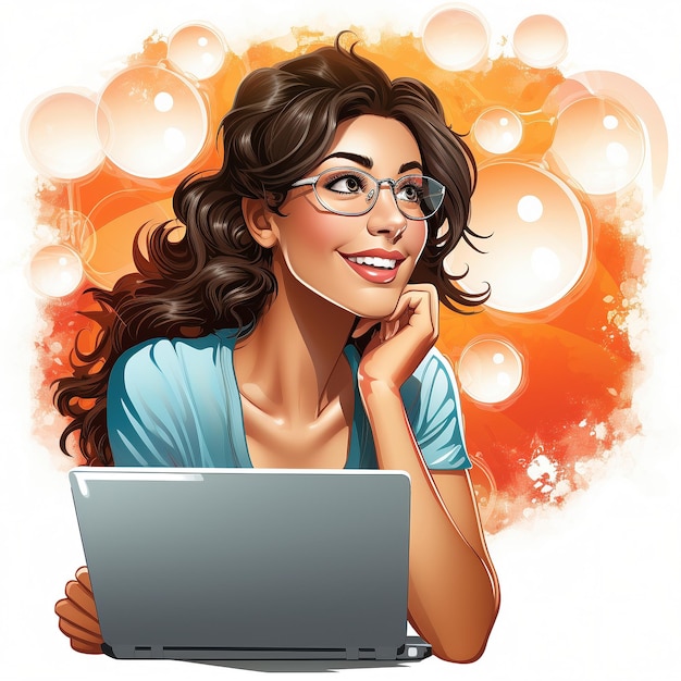 Illustration de clip art femme