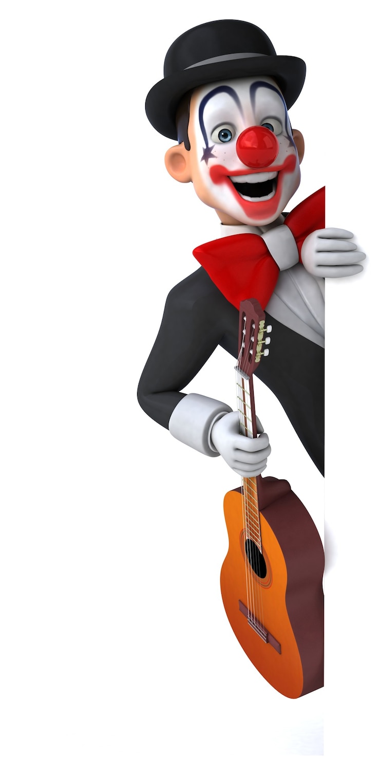 Photo illustration de clown amusant