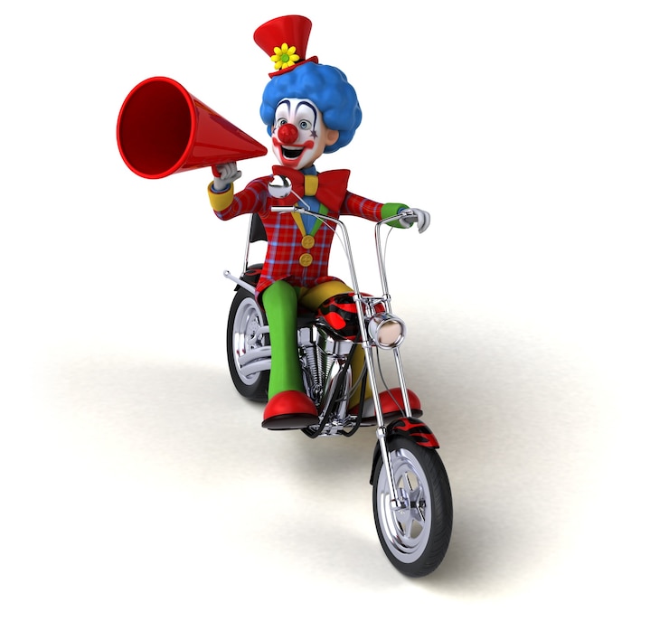 Photo illustration de clown amusant