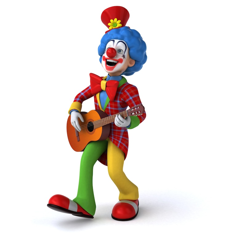 Photo illustration de clown amusant