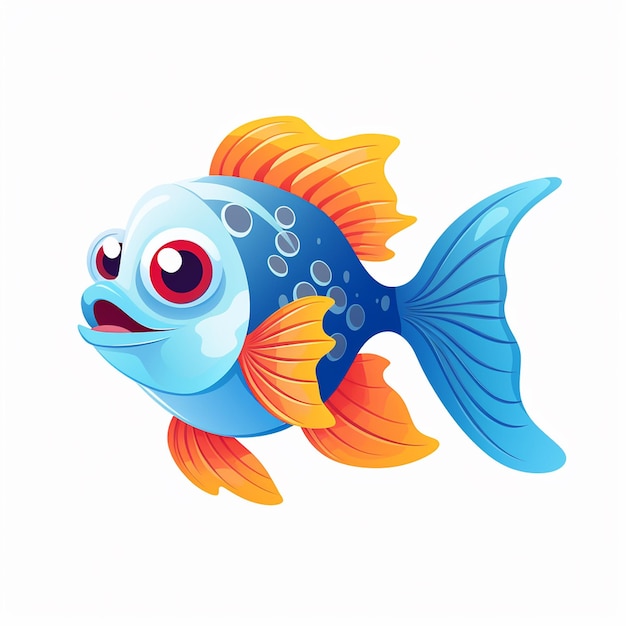 Illustration colorée du poisson Joie sous l'eau