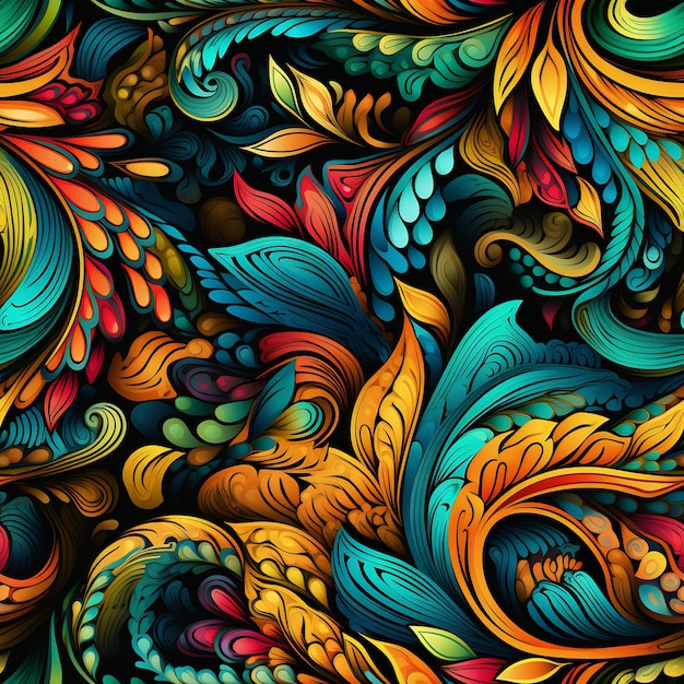 une illustration colorée d'un paon avec les mots "paon" dessus