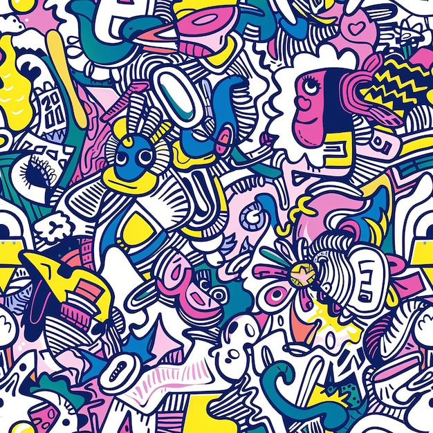 une illustration colorée d'un personnage de dessin animé coloré