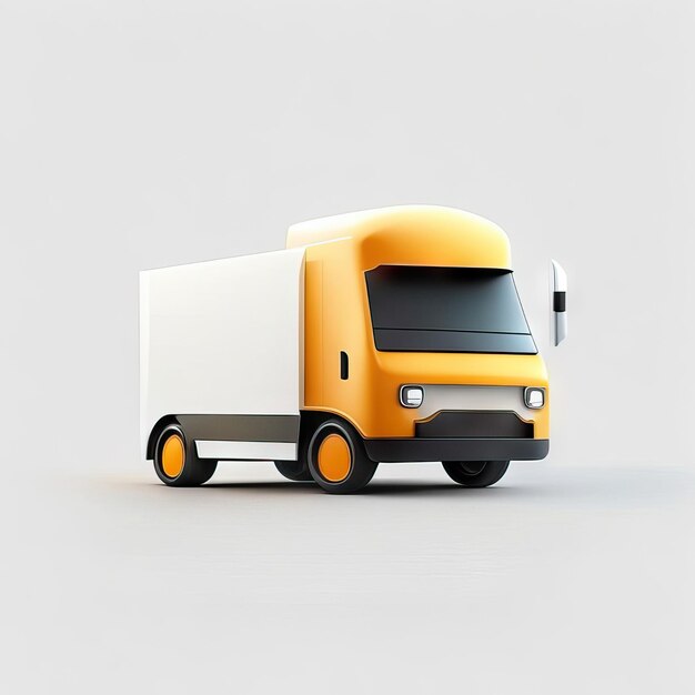 Illustration de conception de camion minimaliste