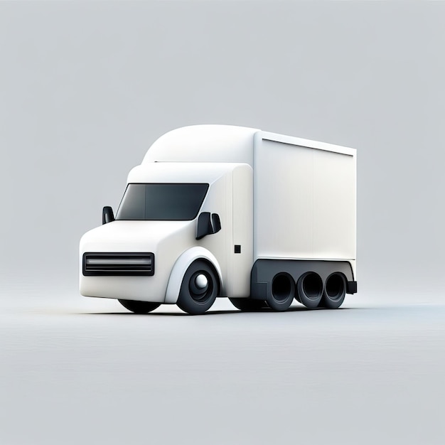 Illustration de conception de camion minimaliste