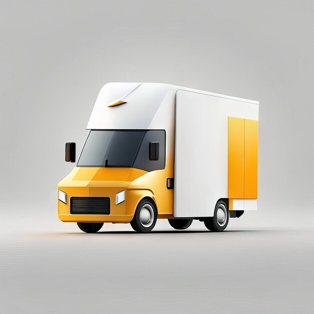 Photo illustration de conception de camion minimaliste