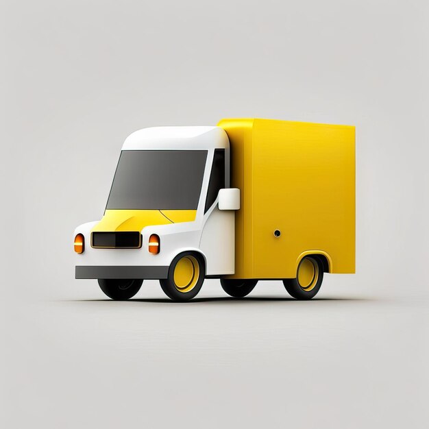 Illustration de conception de camion minimaliste