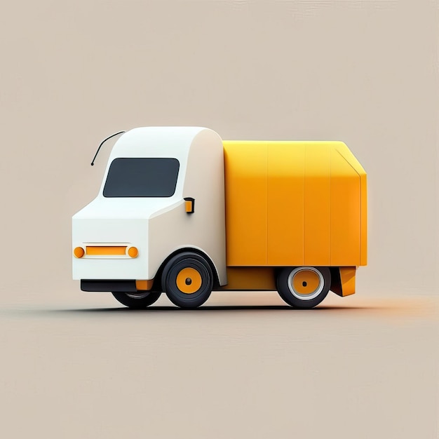 Illustration de conception de camion minimaliste