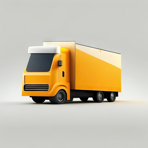 Illustration de conception de camion minimaliste