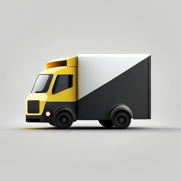 Illustration de conception de camion minimaliste