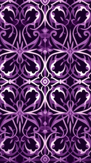 Illustration de conception décorative de carreaux de céramique violets pour le textile intérieur de cuisine de mur de sol