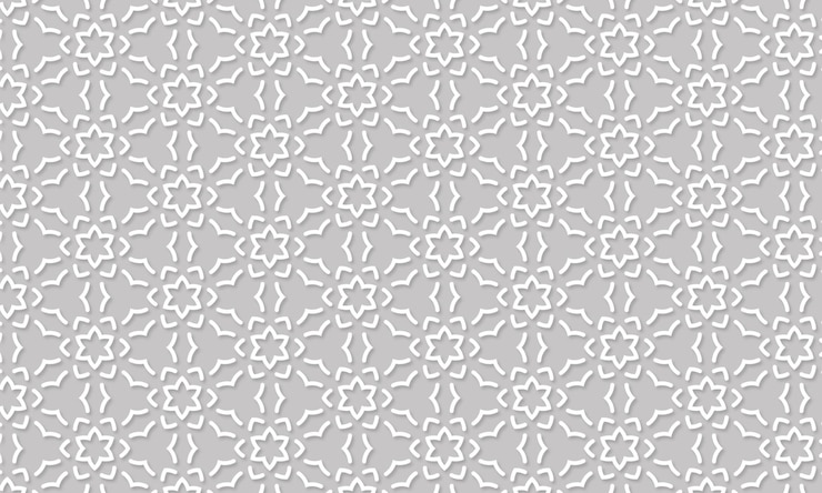 Photo illustration de conception de lignes de fleurs géométriques répétées sans soudure